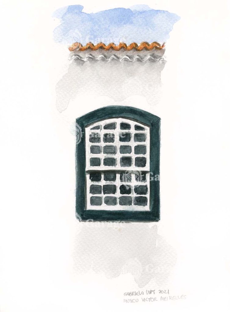 Detalhe janela Casa Victor Meirelles - Florianópolis SC