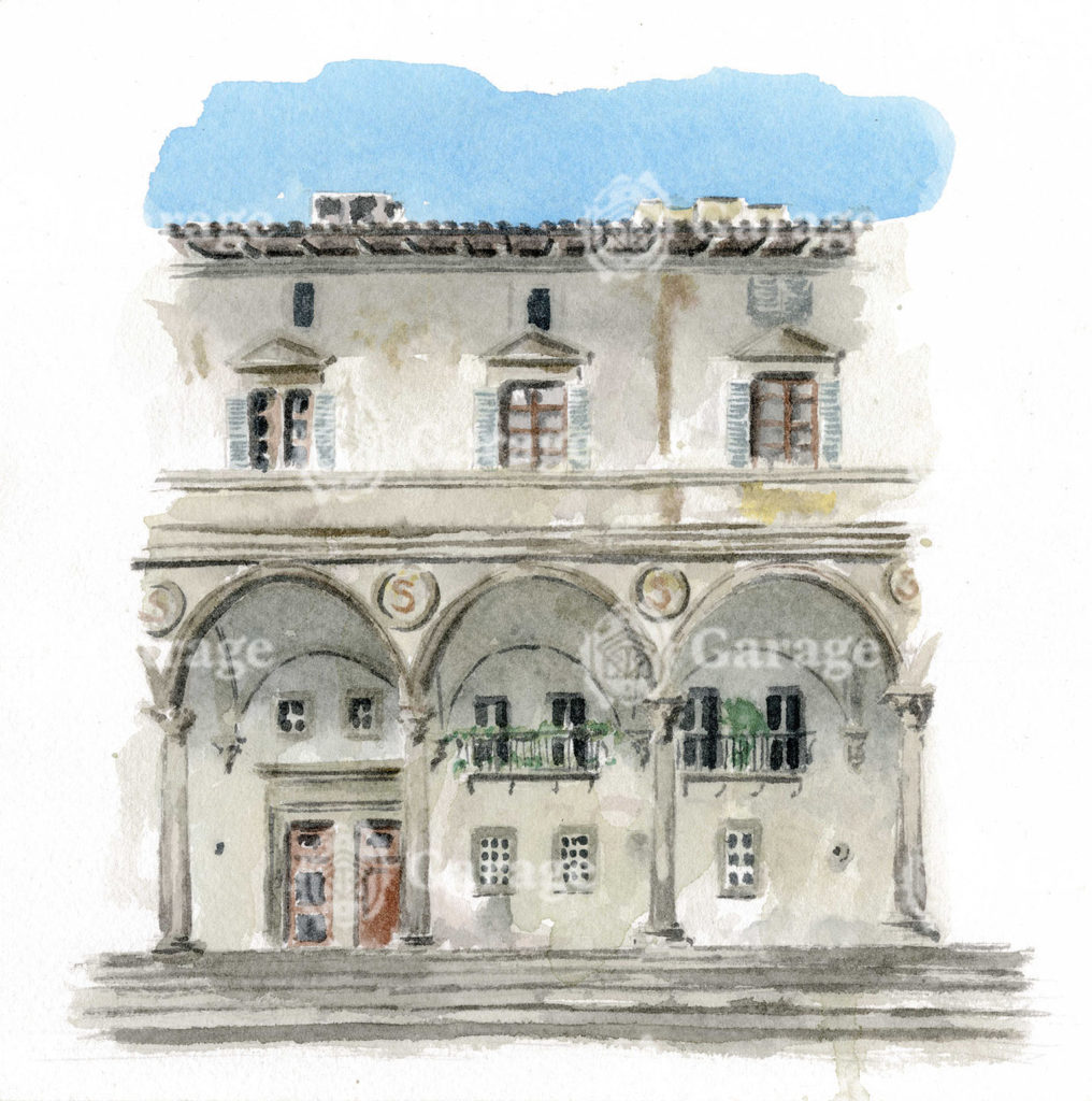 Praça Santissima Annunziata, Firenze, Itália Praça Santissima Annunziata, Firenze, Itália